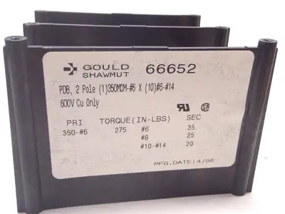 USED GOULD SHAWMUT INTERMIDIATE PDB 600V