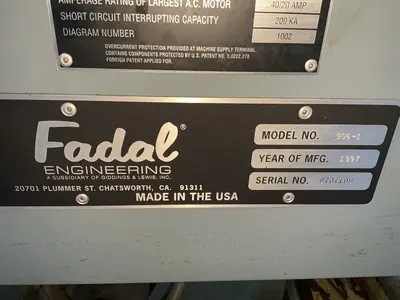Used 1997 FADAL VMC 4020HT / 9061 Vertical Machining Centers Ohio US | HGR 24 #1580200