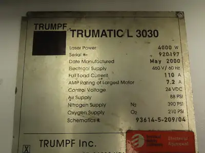 Trumpf Trumatic L3030 Laser Cutter Mirror Housing Assembly