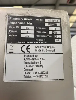 Used Bear _UNKNOWN_ Planetary Mixers | ISCA #1299081