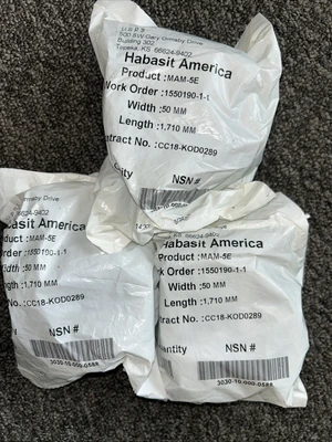 Large Lot Of 40 Various Habasit America Belts See Photos For P/N’s