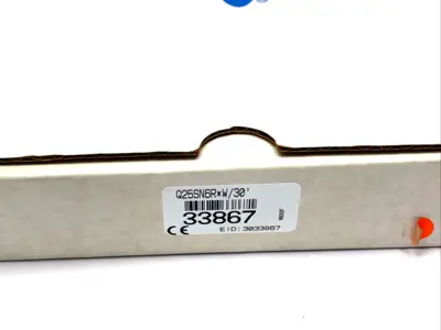 33867, Q25SN6R W/30 | Banner Q25SN6R W/30 Right-Angle Base Mount Photoelectric Sensor 9m Cable 33867 - New