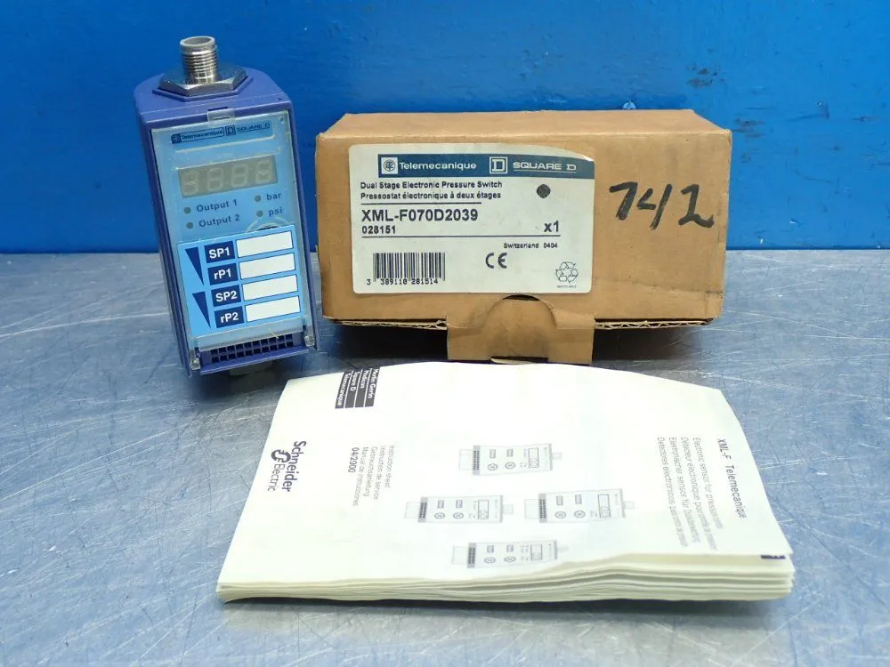 New | in-Stock TELEMECANIQUE XMLF070D2039 Pressure Switches Ohio US | HGR 24 #872947