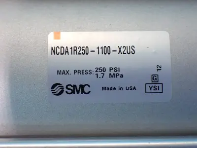 Smc  250psi Pneumatic Cylinders.