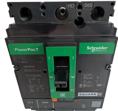 NEW SQUARE D HDL36050 CIRCUIT BREAKER 3P 50A HDL36050AA