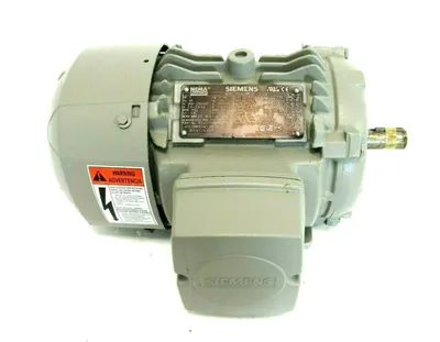 NEW SIEMENS 1LE22211AB214AA3 MOTOR 1HP 208-230/460V 1755RPM GP100 7/8" DIA.
