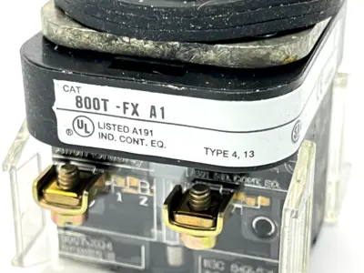 800T-FX1A1 | Allen Bradley  Ser T Push-Pull Mushroom Pushbutton PAINTED WHITE - Used