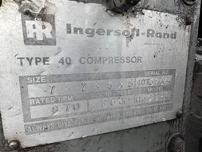 USED INGERSOLL RAND H40 BH2