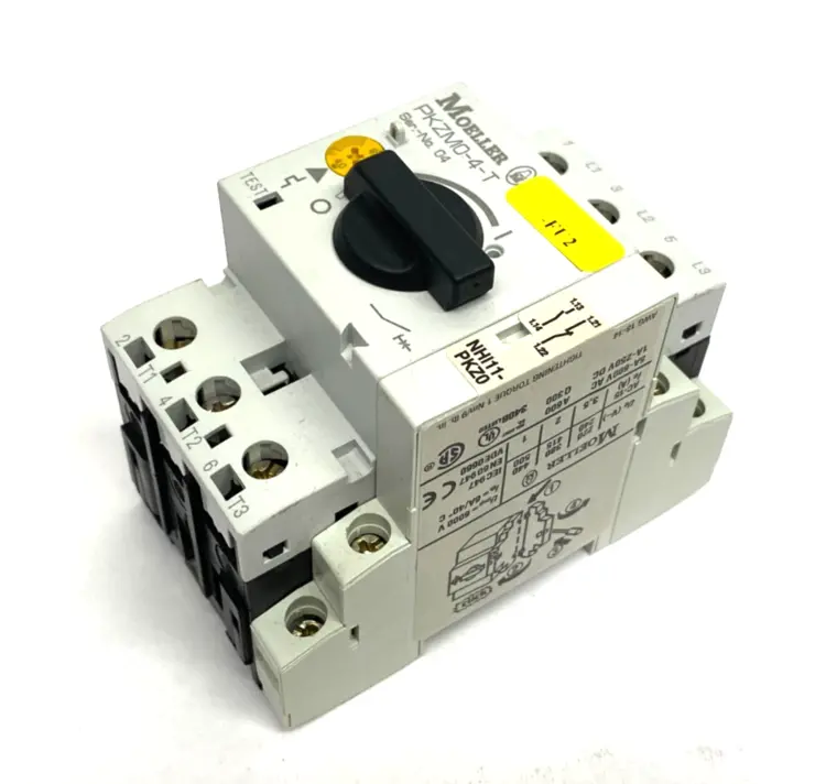 Used MOELLER TRANSFORMER-PROTECTIVE CIRCUIT BREAKER 3-POLE W/ NHI11-PKZ0 Circuit Breakers | Maverick Industrial Sales #1103033