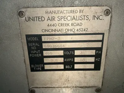 Used UNITED AIR SPECIALISTS, INC FPH23 Dust Collectors Ohio US | HGR 24 #1460619