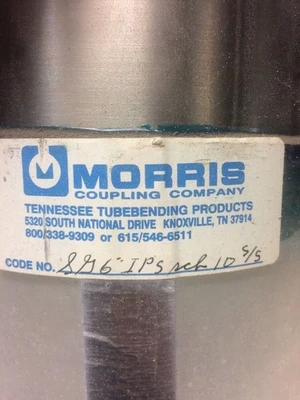 NEW Morris Coupling Company 6-3/4” x 16-1/2”