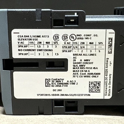 NEW Siemens 3RT2015-1BB44-3MA0