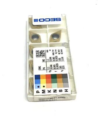 USED SECO DCMT11T302-F1 CP500 TURNING INSERT DCMT32.50.5-F1 CP500