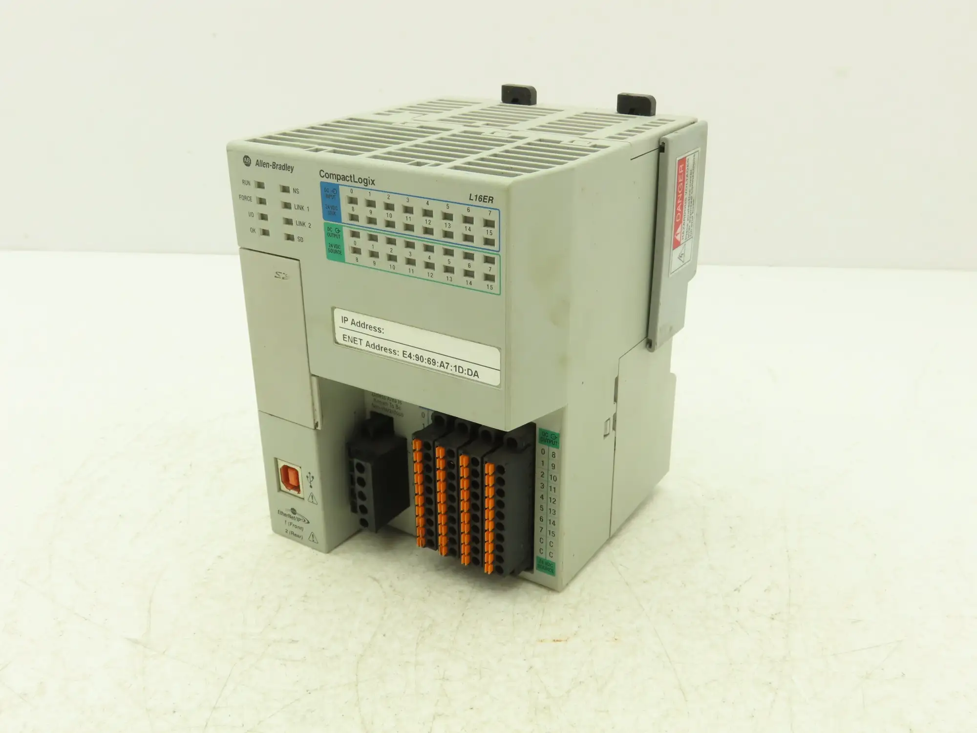 Allen Bradley 1769-L16ER-BB1B CompactLogix L16 DI/O 384KB Controller Series B