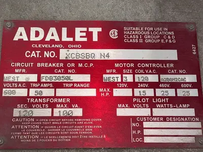 Used ADALET XCBSAQ N4 Starters Ohio US | HGR 24 #1286818