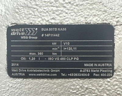 NEW WATT DRIVE SUA507BNA56