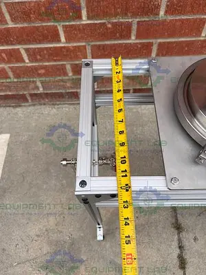 Stainless Steel Overhead 8" Stirrer w/ Lenze Inverter Drive, OM Motor, Gear Head