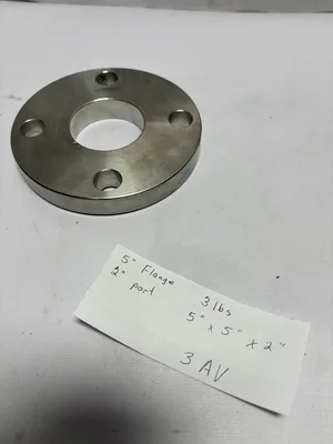 5” Stainless Steel Flange 2” port A240TP304S0RF40NB class 150 Bolt on