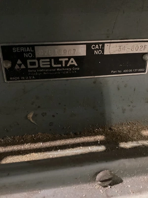 Used DELTA 34-802F Woodworking Table Saws Michigan US | iGAM Industrial Marketplace #1336015