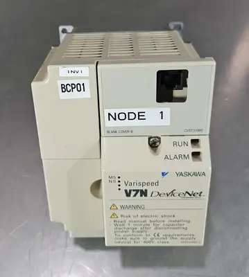 USED INDUSTRIAL MRO YASKAWA CIMR-V7NU40P4 380-460VAC 2.4 A NSMP
