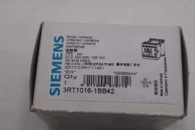 New Siemens contactor 3RT1016-1BB42 3RT10161BB42 New With Box Stock G873A