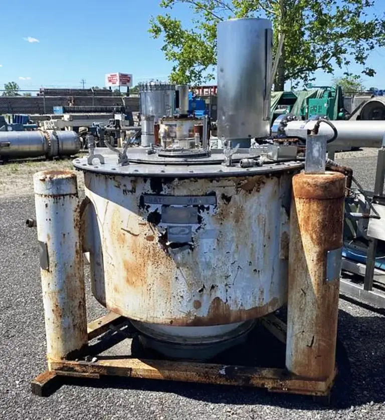 Tolhurst 48 x 24 Batch-O-Matic perforate basket centrifuge, 316L SS.