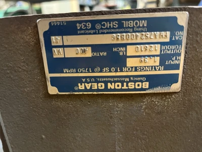 Used BOSTON GEAR FWA752400B56 Industrial Controls Ohio US | Surplus Asset Holdings #1507180