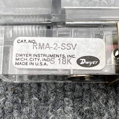 Used Dwyer RMA-2-SSV Flowmeters California US | Davliegogo LLC #1706606
