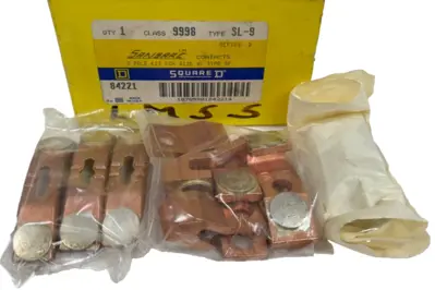 NEW SQUARE D 9998-SL-9 CONTACT KIT 3P SIZE 4 SER. B 9998SL9 9998-SL9