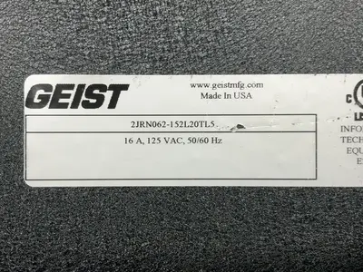 Used GEIST 2JRN062152L20TL5 Power Supplies Ohio US | HGR 24 #1485400