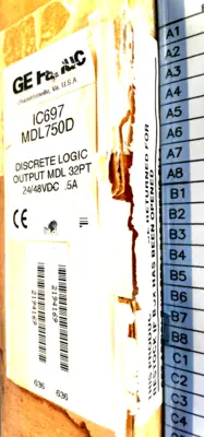 USED GE FANUC IC697MDL750D LOGIC OUTPUT MDL 32PT 24/48VDC .5A
