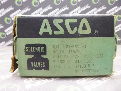 ASCO SK-1955-3 Red Hat Solenoid Valve New