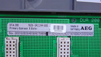 AEG DTA 200 7628-042.244 800 Primary Subrack 5 Slot Used