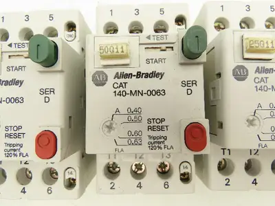 Allen Bradley 140-MN-0063 Manual Motor Starter Breaker 0.63A Variable Lot of 6