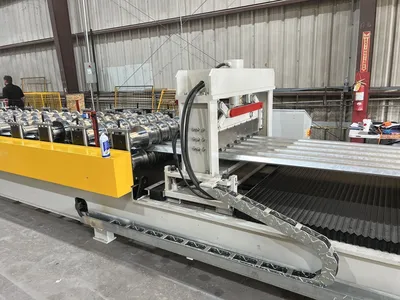 Galvanized B-Deck Interlock Roof and Floor Deck Roll Forming Machine in the USA