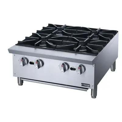 New | in-Stock Dukers New Dukers DCHPA24 Hot Plate with 4 Burners Hot Plates Illinois US | Falcon Restaurant Supply #1376246