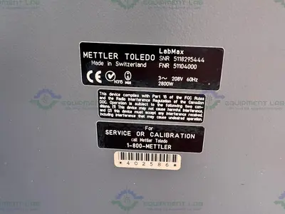 Used METTLER TOLEDO LABMAX AUTOMATIC LABORATORY REACTOR FOR PROCESS DEVELOPMENT Reactors California US | Equipment Lab #1413968
