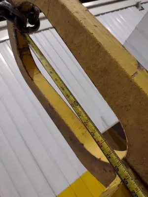 10 TON X 40" WIDE MAZZELLA C-HOOK CRANE COIL LIFTER: STOCK #23568