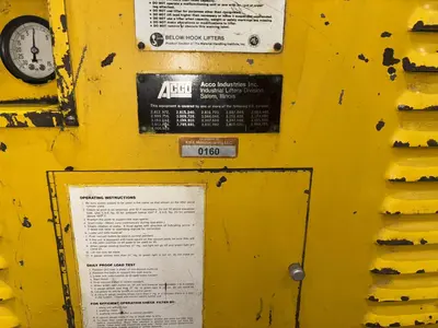 Used ACCO X7600-38-7-12-21-B8M Sheet Lifters Ohio US | Yoder Brothers machinery #91217