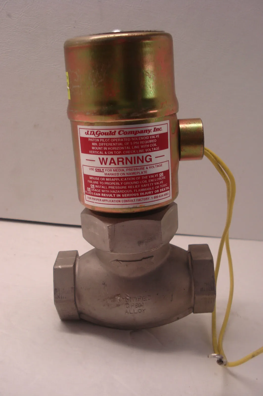 GOULD VALVE K3V VALVE SOLENOID 3/4'' 120 VOLTS 5-150 PSI