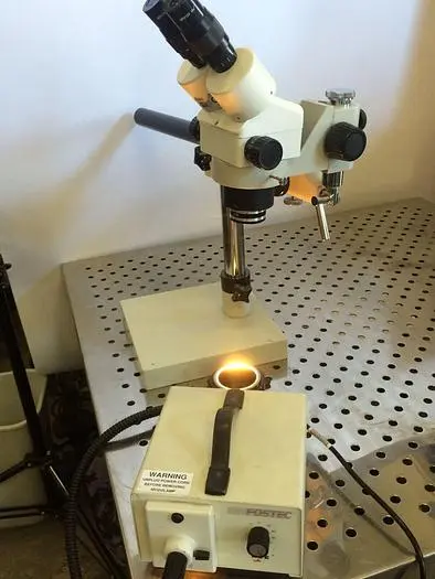 NuLine Microscope w/ Fostec Fiber Optic Illuminator, & much More!