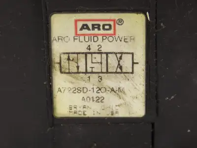 ARO A722SD-120-A-M Alpha Pneumatic Dual Solenoid Stacking Valve 3-Pos 120V 3/8"