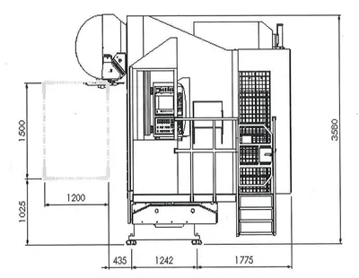 USED MTE FBF 6000 X: 6000 - Y: 1200 - Z: 1500 MM