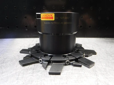 Sandvik 5" Indexable Slot Milling Cutter 1.250" Arbor A329-127R32-H (LOC1929A)