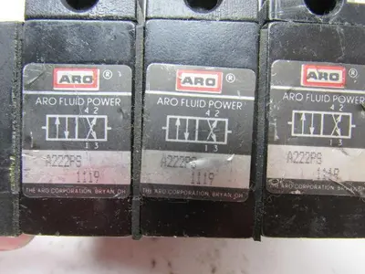 Aro Fluid Power A222PS 1119 4 Way Manifold Air Pilot Directional Valve Block