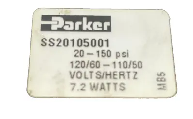 NEW PARKER SS20105001 PNEUMATIC SOLENOID VALVE