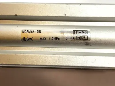 USED SMC COMPACT GUIDED CYLINDER 12MM BORE 75MM STROKE