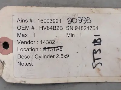 Used PARKER 02.50CBB2HLT14AC9.000 Parts (Hydraulics and Pneumatics) British Columbia CA | Lenmark #264895