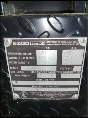 1999 EZ GO X1640 Forklift Trucks | Rock Solid Tools (8)