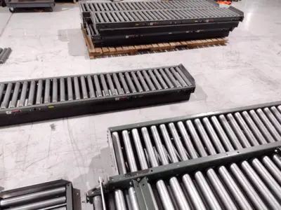 Used Hytrol Medium Duty Gravity Roller Conveyor LOT OF 95 FT Roller Conveyors Michigan US | Maverick Industrial Sales #1398692